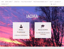 Tablet Screenshot of iaoma.org